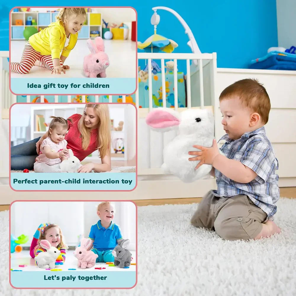 Kids Adorable Walking & Talking Plush Rabbit Toy