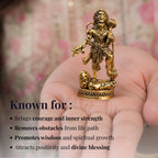 Gold Plated Hanuman Ji Idol for Car Dashboard