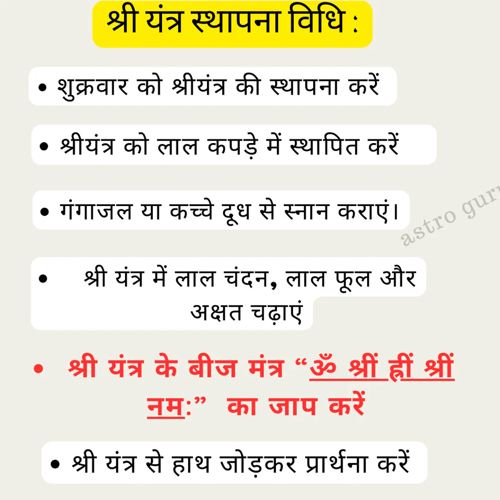 Abhimatrit Bageshwar Dham Meru Shree Yantra