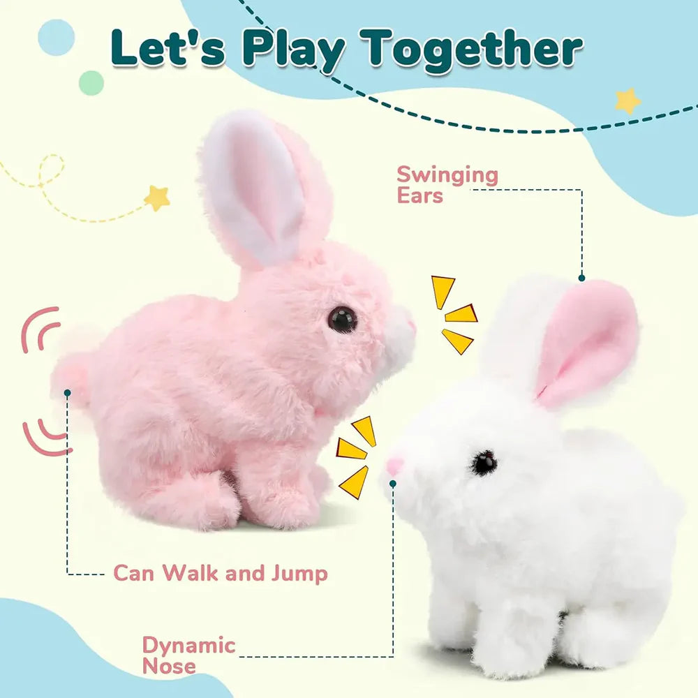 Kids Adorable Walking & Talking Plush Rabbit Toy