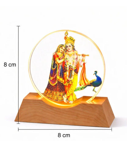 Radha Krishna coloured ring lamp