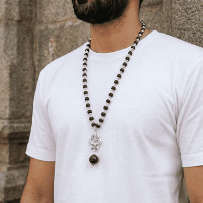 OM Shiva Trishool Karungali Mala (Free Gift Worth 599)