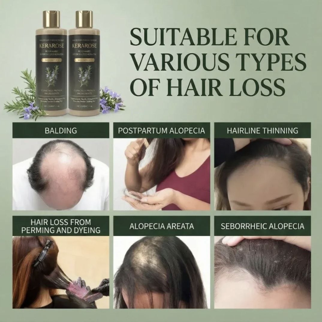 (BUY 1 GET 1 FREE) Kerarose® - Magic Rosemary Hair Growth Shampoo