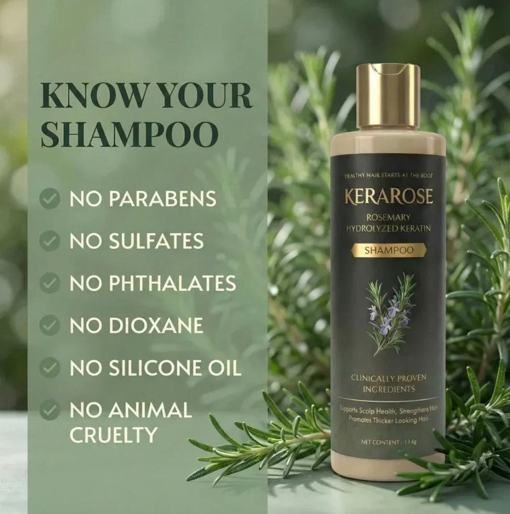 (BUY 1 GET 1 FREE) Kerarose® - Magic Rosemary Hair Growth Shampoo