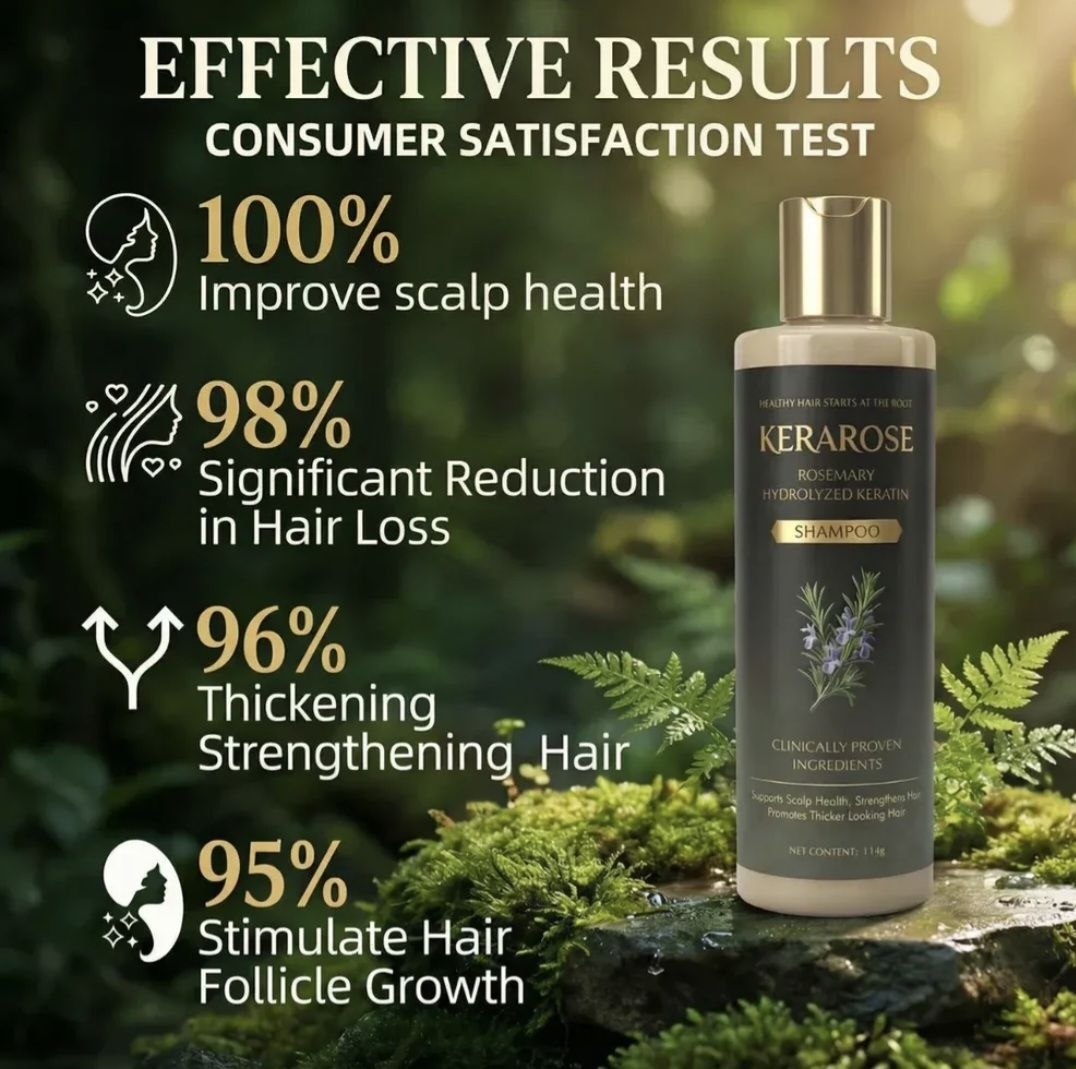 (BUY 1 GET 1 FREE) Kerarose® - Magic Rosemary Hair Growth Shampoo