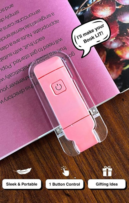 LED USB Rechargeable Book Reading Light | 3 Color Modes & Adjustable Brightness