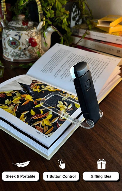 LED USB Rechargeable Book Reading Light | 3 Color Modes & Adjustable Brightness