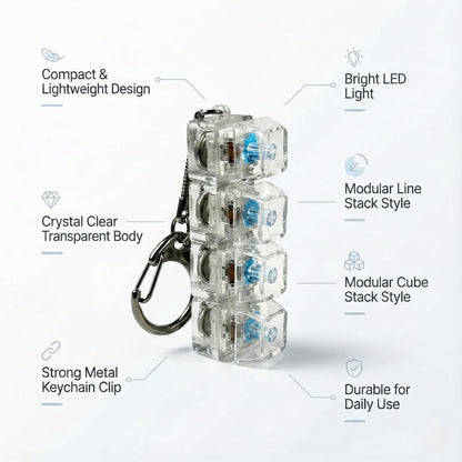 Stress Relief Keyboard Keychain Fidget
