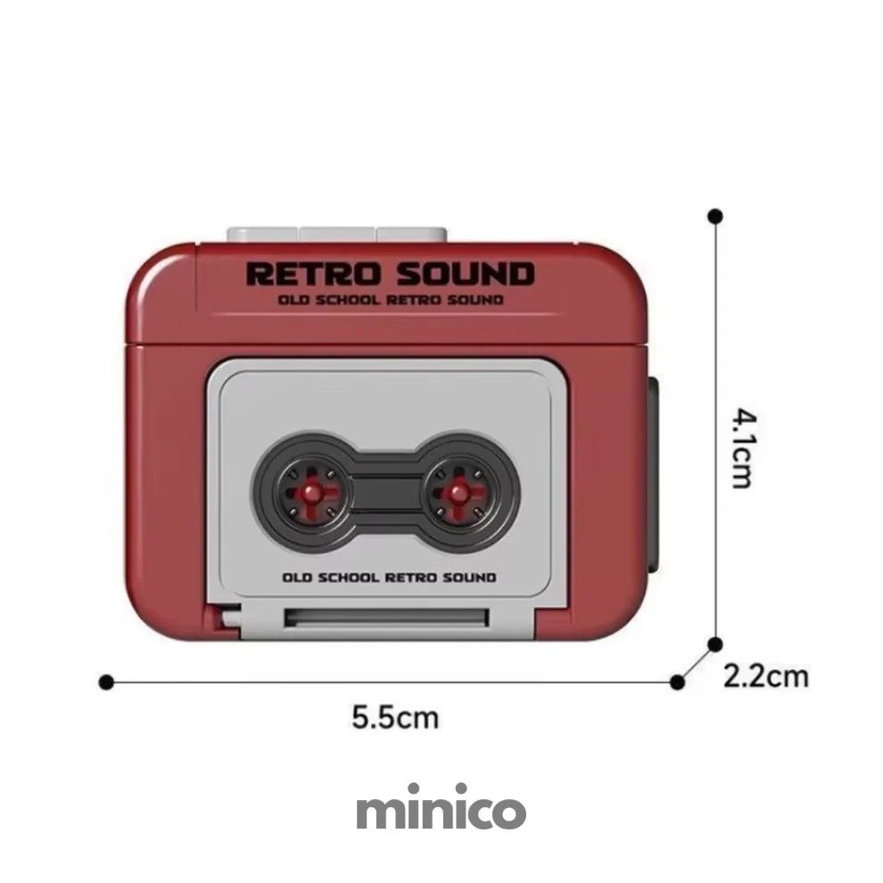 Mini Keychain Audio Recorder | Retro Design
