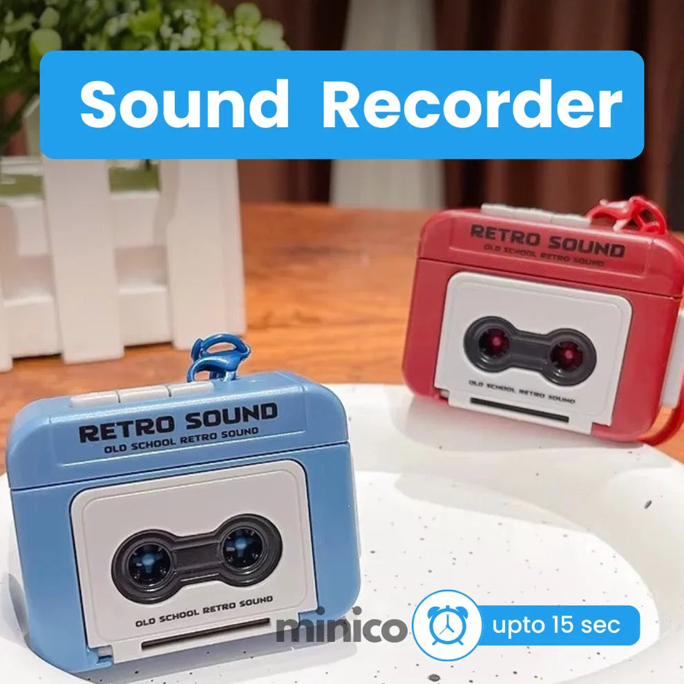 Mini Keychain Audio Recorder | Retro Design