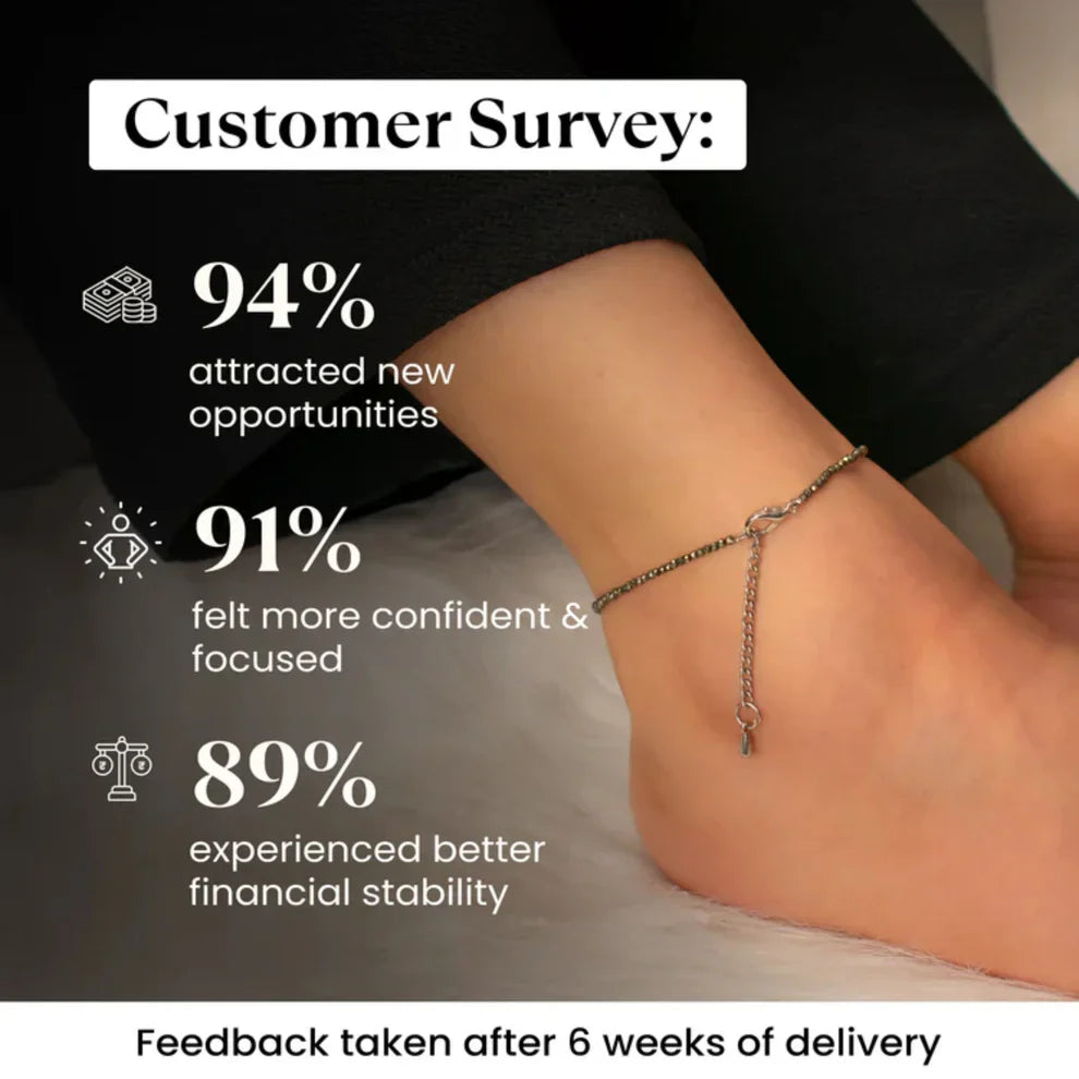 Crystal Anklet || Attract Wealth • Boost Confidence • Protect Your Energy