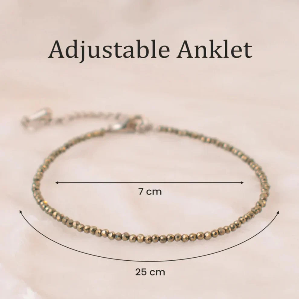 Crystal Anklet || Attract Wealth • Boost Confidence • Protect Your Energy