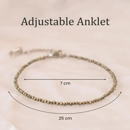 Crystal Anklet || Attract Wealth • Boost Confidence • Protect Your Energy