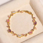 Tulip Floral Bracelet - Coquette Flower Bracelet