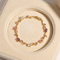 Tulip Floral Bracelet - Coquette Flower Bracelet
